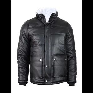 $80 NWT Point Blanc Faux Leather Sherpa